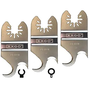 XXGO 3 Pcs Multi Tool Hook Knife Blade for Carpet Roofing Shingle Cutter