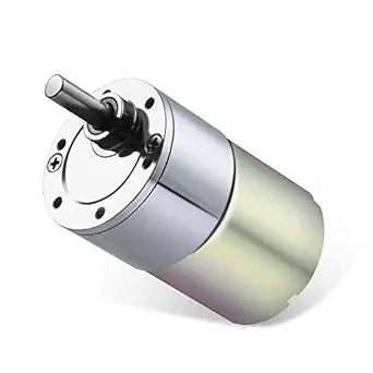 DC 12V 15RPM Gear Motor High Torque Electric Micro Speed Reduction Geared Motor Eccentric Output Shaft 37mm Diameter Gearbox
