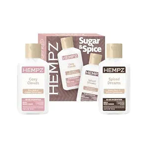 Hempz Sugar & Spice Mini Body Lotion Gift Set, 2 Pack, 2.25 Fl Oz Each