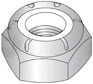 1/4"-28 Nylon Insert Locknut Standard (NTE) / 316 Stainless Steel (Quantity: 100) Light Hex, Full Height