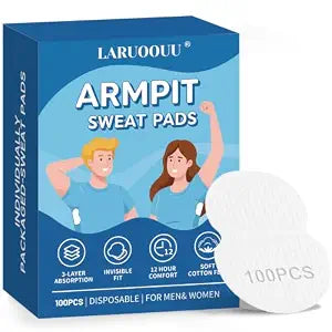 Armpit Sweat Pads for Women & Men, Disposable Underarm Pads 100PCS