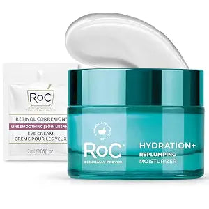 RoC Hydration+ Hyaluronic Acid Moisturizer Face Cream, Fragrance Free 1.7oz