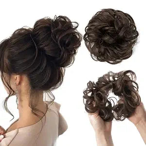 Fake Bun, Messy Bun Hair Piece for Women Chignon Hair Scrunchie