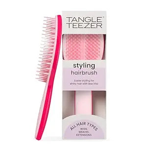 Tangle Teezer The Ultimate Styler Hair Styling Brush for Dry Styling, Maintains, Blends & Adds Volume, Texture & Shine, Sweet Pink