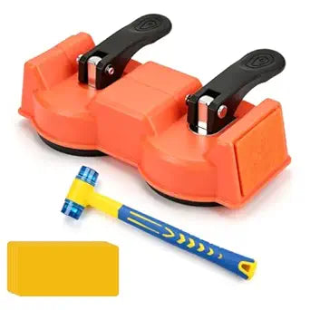 Floor Gap Fixer Tool for Laminate and Hardwood - Professional Floor Suction Cup Tool & Plank Grabber - Heavy Duty Laminate Flooring Tools for Repairing Gaps Without Removing Baseboards