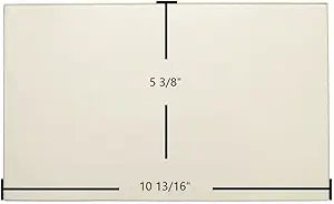Osburn Hybrid 35MF / 1800 Side Glass Γ 10 13/16" x 5 3/8" Replacement Ceramic Glass