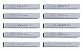Accusize Industrial Tools 10 Pcs of 5/16'' X 5/16'' X 2-1/2 (Width x Height x Oal) H.S.S. Plus 5% Cobalt Lathe Tool Bit, 5095-0017x10