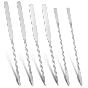 6PCS Makeup Spatula Stainless Steel Foundation Spatula Set Cosmetic Mixing