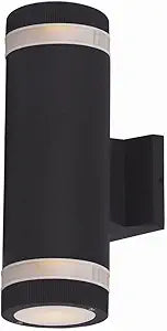 Maxim Lighting Lightray 2-Light Wall Sconce | Architectural Bronze Finish | Transitional Wall Sconce | Ideal for Hallways, Bedrooms & Bathrooms | 6112ABZ