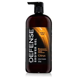 Defense Soap Citrus Tea Tree Body Wash All Natural Shower Soap 32 oz