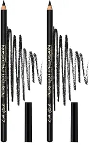 L.A. Girl Perfect Precision Eyeliner, Black GP701 (Pack of 2)