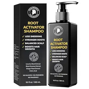 Root Activator Hair Growth Shampoo Conditioner Serum Batana Oil for Men (10.1 Fl Oz (Pack of 1), Root Activator Shampoo)