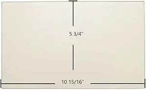 Breckwell SP2047 Lower Door Glass Replacement Γ 10 15/16" x 5 3/4" High-Temperature Ceramic Glass Panel (892961)