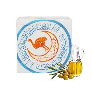 Ostrich Virgin Olive Oil Nabulsi Soap Bar - 1 Pack 100% Pure Olive Oil Soap for Face & Body - Chemical Free Soap Bar for Men & Women (Original) Unscented - Hypoallergenic - Sensitive skin