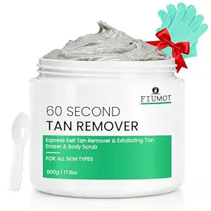 Self Tan Remover with Exfoliating Gloves Kit - Express Tan Eraser 15.8 oz.