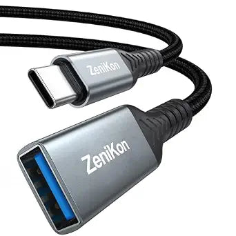 USB A Female to USB C Male Cable 6.6FT Female USB to USB C Adapter