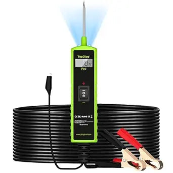 Topdiag P60 Automotive Power Circuit Probe Tester, 12-24V Power Circuit Probe Kit, Short Circuit Automobile FinderAC/DC Voltage Tester, Component Activation Tool