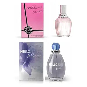 Sandora Fragrances Women's Perfume 2-Pack – Eau de Parfum – Two Full-Size 100 ml Bottles – Rich Floral Warm Statement + Soft Mysterious Balanced Everyday Fragrance
