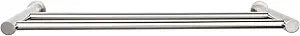 Top Knobs HOP7 Hopewell Bath 18" Double Towel Bar, Brushed Satin Nickel