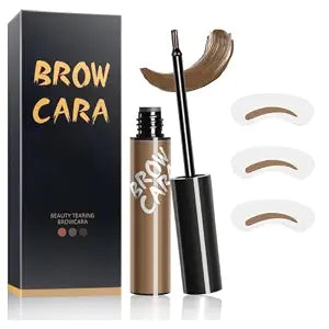 Peel Off Eyebrow Gel Brow Peel Off With Eyebrow Stencils Warm Brown