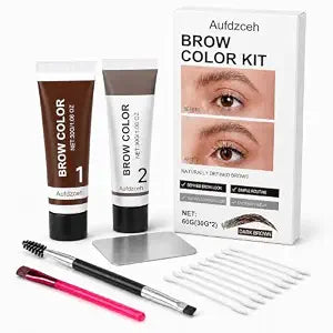 60g Brow Color Kit, Natural Everyday At-Home Brow Set (Dark Brown)
