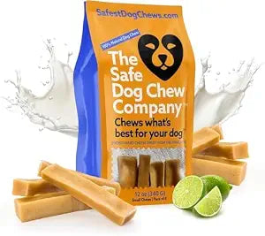 The safest All-Natural Cheese Chews - Small (Pack of 8) - NO Chunks, NO preservatives, NO Bad Smell, Great Teeth Cleaner, Super Long-Lasting, for Small Dogs