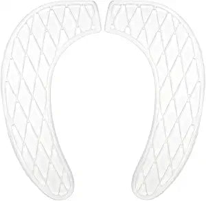 Gel Toilet Seat Cushion Washable Toilet Seat Cover,Padded Riser Cushion for Toilets & Commode Chair Reusable Adhesive Donut Pad U-Shape for Family