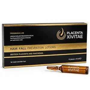 Placenta Hair Growth Serum Ampoules - Anti Hair Loss Treatment 12x10ml