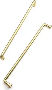 Brushed Gold Cabinet Bar Pulls - 10" (256mm) Hole Center Classic Vintage Drawer Handles,Kitchen Cupboard Bathroom Dresser Cabinet Hardware Handles (5, Brushed Gold, 10" (256mm) Hole Centers)