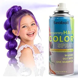 Purple Temporary Hair Color Spray, Instant Vibrant Color, 4.06 oz