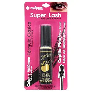 BY APPLE Super Lash Classic Mascara, Black, Volume and Length Formula, 0.4 Oz