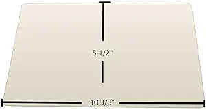 Quadra-Fire 1000 Pellet Stove Side Door Ceramic Glass Γ 10 3/8" x 5 1/2" (Right: 190 | Left: 19S)