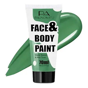 Green Face Paint 70ml, Water-Based Body Paint for Witch Makeup