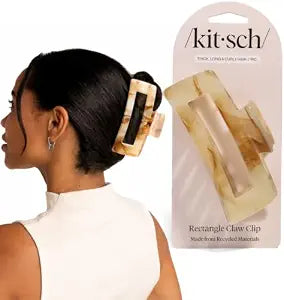 Kitsch Hair Clips For Women – Jumbo Claw Clip – Chocolate Marble, 1 pc