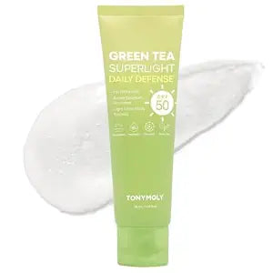 TONYMOLY Green Tea Face Sunscreen SPF 50+ PA++++, No White Cast, 1.69 fl oz