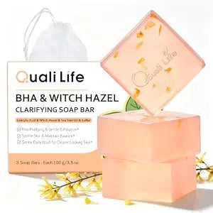 Salicylic Acid Bar Soap with Witch Hazel, Pore Clarifying, 3-Pack