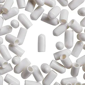 WidgetCo #10 Screw Thread Protectors, Covers Ends of Screws & Bolts, Slip On, White (Qty 1000)