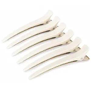 AIMIKE 4.8" Hair Clips for Styling, No-Crease Duckbill Clips, 6-Pack