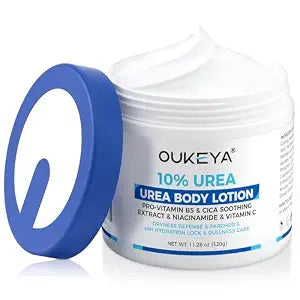 OUKEYA Urea Cream 10% Body Lotion for Dry Chapped Skin, 11.28 Oz