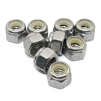 Fullerkreg 1/4-20 Nylon Insert Hex Lock Nuts, 50Pcs
