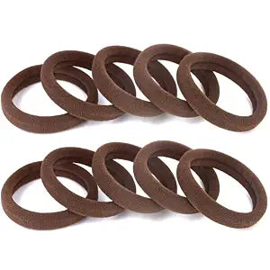 BAOLI Brown Hair Ties for Women, Large Ponytail Holders Thick Hair, 100PCS