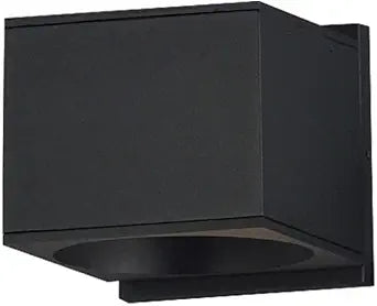 Maxim Lighting Stout 1-Light Wall Sconce | Black Finish | Glass Shade | Transitional Wall Sconce | Ideal for Hallways, Bedrooms & Bathrooms | Dimmable Wet Rated | 86215BK