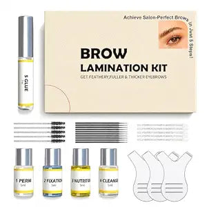RKISSBEAUTY Brow lamination Kit - DIY Home Long Lasting Instant Results Easy to Use for Fuller Thicker Brows