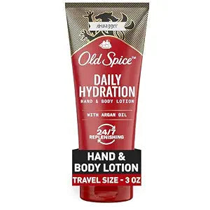 Old Spice Body Lotion for all skin types, Travel Size 24/7 Lightweight Moisturization with Amazing Scent for Face, Hand and Body, Swagger Scent of Cedarwood, Instant Absorption, 3oz