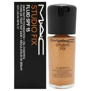 Studio Fix Fluid SPF 15 24Hr Matte Foundation Plus Oil Control -NC45 by MAC for Women - 1 oz Foundation