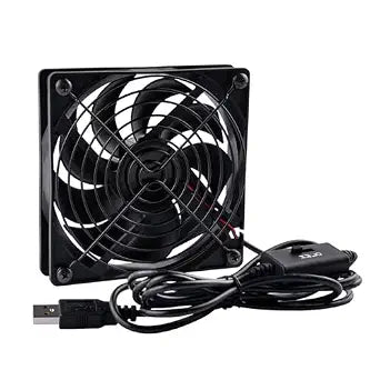 GeeekPi DeskPi RackMate Accessories 120mm x 120mm USB Cooling Fan with L/M/H 3-Degree Speed Switch Portable High Airflow Cooling Fan Computer Fan for Router Modem Receiver DVR PlayStation Xbox TV Box