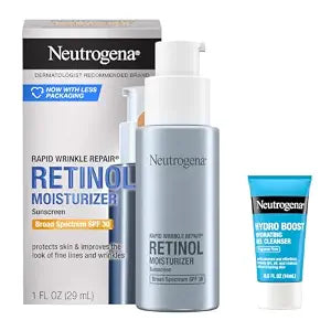 Neutrogena Rapid Wrinkle Repair Moisturizer SPF 30 + Trial Cleanser, 2 pk