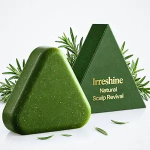 Natural Scalp Revival Bar: Growth Support Shampoo Bar with Rosemary and Fermented Herbs - Hydrating Scalp Care and Fuller Looking Hair for Men and Women, 120g