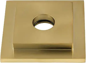 Kingston Brass FLSQUARE7 Claremont Shower Arm Flange, Brushed Brass 3 x 3 x 0.5