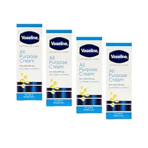 Vaseline Intensive Care All Purpose Cream, Cracked Skin Relief, 4-Pack. 1.41 FL Oz Each, 4 Tubes